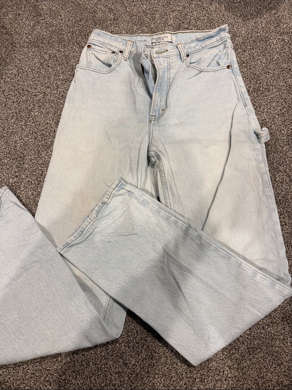 Abercrombie & Fitch Light Wash Straight Leg Jeans